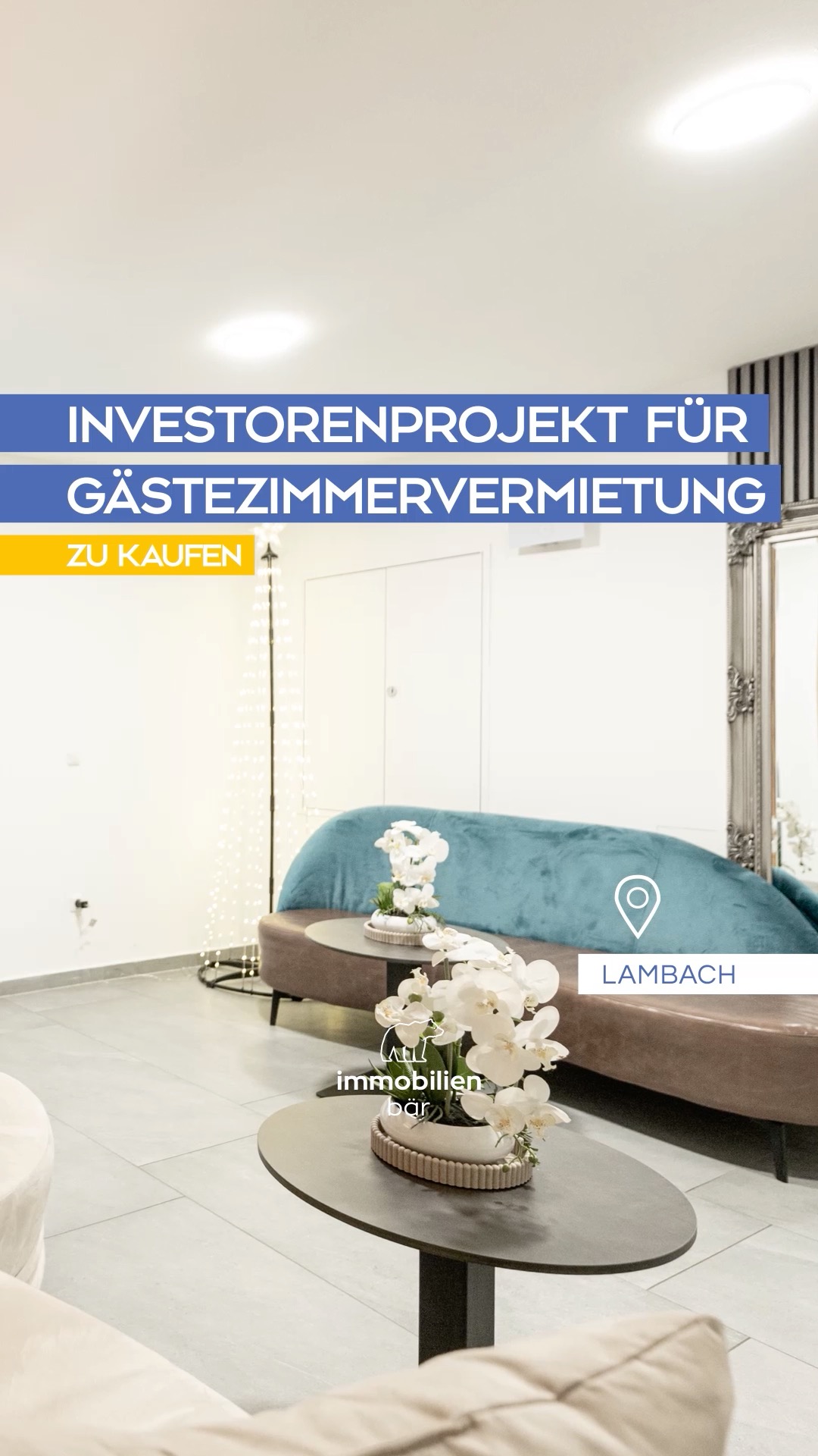 𝗗𝘂 𝗵𝗮𝘀𝘁 𝗜𝗻𝘁𝗲𝗿𝗲𝘀𝘀𝗲 𝗮𝗻 𝗲𝗶𝗻𝗲𝗺 𝘁𝗼𝘂𝗿𝗶𝘀𝘁𝗶𝘀𝗰𝗵𝗲𝗻 𝗜𝗻𝘃𝗲𝘀𝘁𝗼𝗿𝗲𝗻𝗽𝗿𝗼𝗷𝗲𝗸𝘁? 🏨✨
Dann solltest du dir diese Liegenschaft in Lambach genauer ansehen. 📍
Mit 9 Zimmern, einem Büro, großzügiger Lagerfläche, dazugehörigen Parkplätzen sowie weiteren Zimmern mit attraktivem Entwicklungspotenzial bietet diese Immobilie eine spannende Gelegenheit für alle, die in die Gästezimmervermietung investieren möchten. 📈🔑
Das Gebäude befindet sich in einem sehr guten Zustand. ✅
Es wurde in den letzten Jahren umfassend revitalisiert, laufend gepflegt und überzeugt durch seine solide Substanz. 🏗️
Ein zusätzlicher Pluspunkt ist die zentrale Lage im Ortskern, die sowohl für Gäste als auch für Betreiber besonders attraktiv ist. 🌟
Du möchtest detaillierte Zahlen, Daten und Fakten zum Objekt? 📊
Dann melde dich gerne – wir übermitteln dir sämtliche Unterlagen oder vereinbaren einen persönlichen Besichtigungstermin. 🤝📩