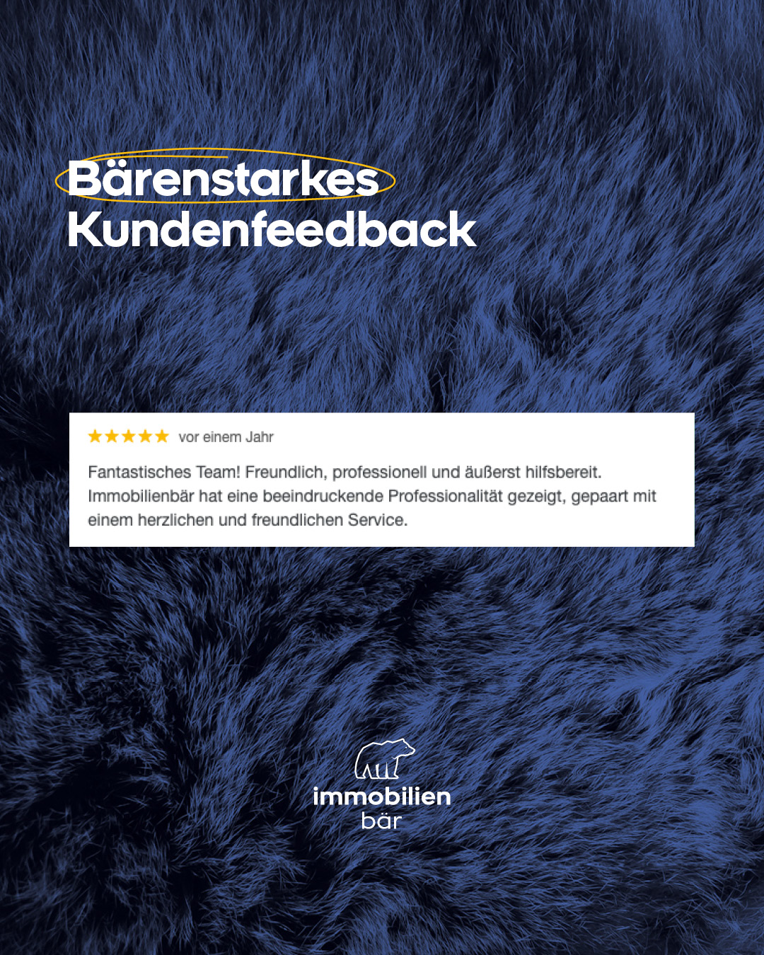 Fantastischer Morgen mit einem fantastischen Kundenfeedback.