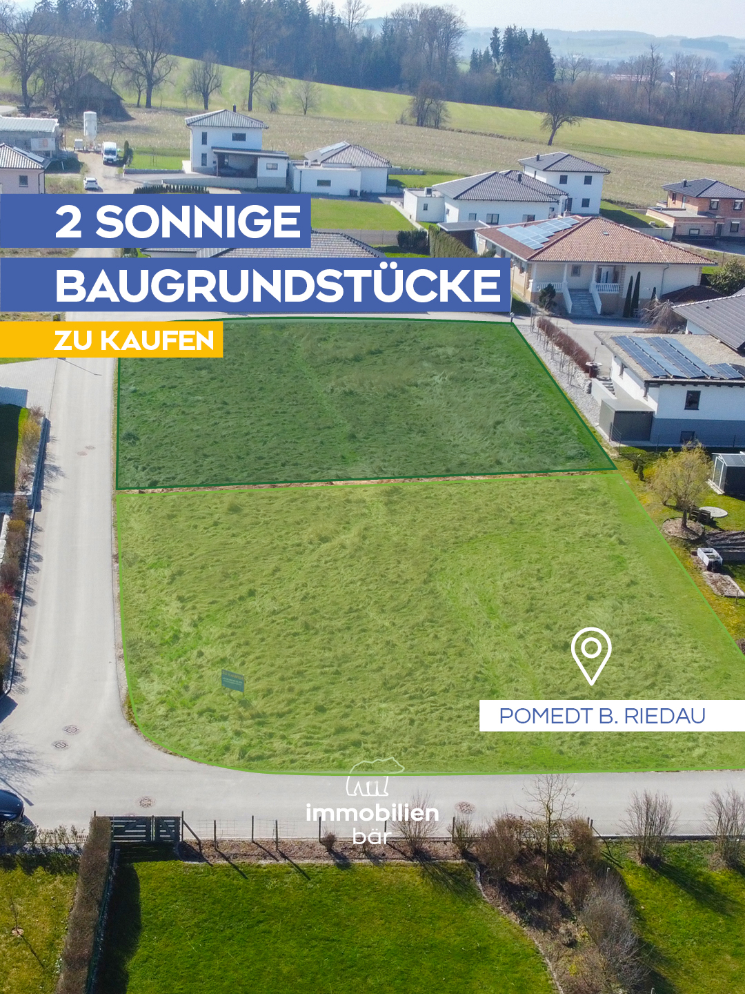 🏡 𝐆𝐫𝐨ß𝐞𝐬 𝐆𝐫𝐮𝐧𝐝𝐬𝐭𝐮̈𝐜𝐤 𝐦𝐢𝐭 𝐓𝐞𝐢𝐥𝐮𝐧𝐠𝐬𝐦𝐨̈𝐠𝐥𝐢𝐜𝐡𝐤𝐞𝐢𝐭 ✨
Im Ortsteil Pomedt bei Riedau kannst du ab sofort dieses großzügige Grundstück mit uns besichtigen und erwerben 📍
Die Gesamtfläche beträgt 2.158 m². Es besteht jedoch die Möglichkeit, das Grundstück in zwei Parzellen zu teilen 🌿
Pomedt ist bekannt für seine lebenswerte und familienfreundliche Lage 👨👩👧👦 – der perfekte Ort, um dein Eigenheim zu realisieren 🏡
Die Anschlussgebühren sind bereits bezahlt 💰
Es besteht kein Bauzwang und damit maximale Flexibilität für deine Planung ✨
Die perfekte Basis für dein Bauprojekt 🏗️
Stefan besichtigt die beiden Grundstücke gerne mit dir 📞
Melde dich bei ihm 😊