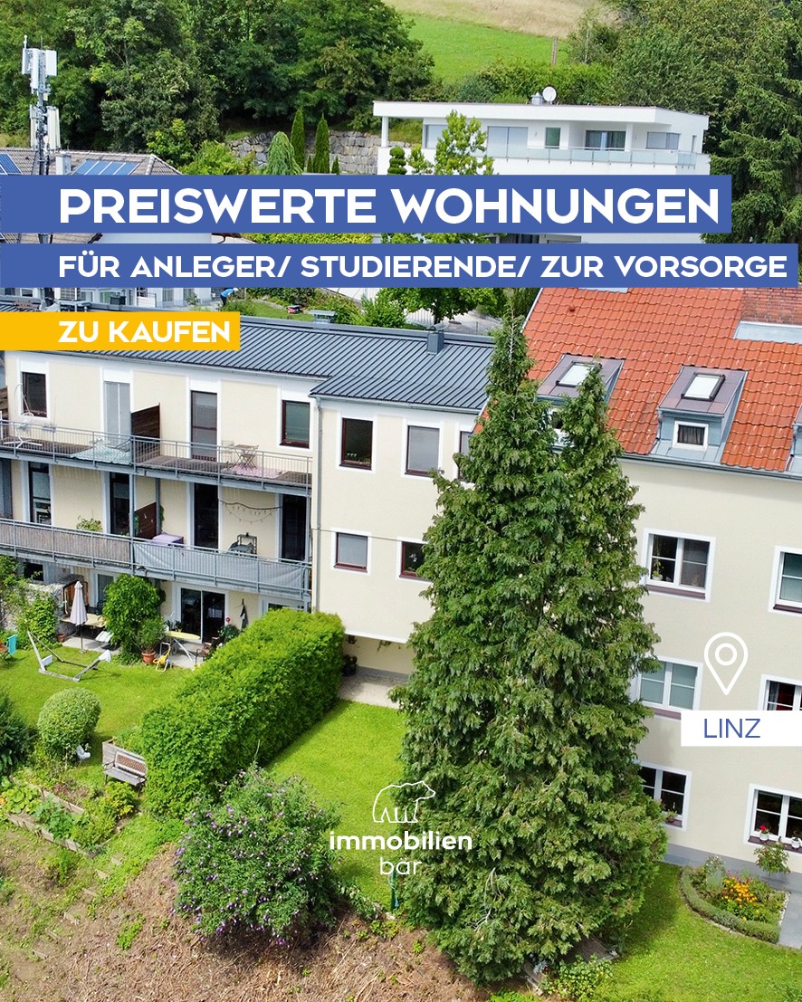 🏡 𝐕𝐨𝐫𝐬𝐨𝐫𝐠𝐞 𝐛𝐞𝐠𝐢𝐧𝐧𝐭 𝐬𝐜𝐡𝐨𝐧 𝐢𝐧 𝐣𝐮𝐧𝐠𝐞𝐧 𝐉𝐚𝐡𝐫𝐞𝐧 – 𝐳. 𝐁. 𝐰𝐚̈𝐡𝐫𝐞𝐧𝐝 𝐝𝐞𝐫 𝐒𝐭𝐮𝐝𝐢𝐞𝐧𝐳𝐞𝐢𝐭 🎓✨
Schon einmal darüber nachgedacht, in eine Vorsorgewohnung in Linz zu investieren? 🏢
Deine Kinder könnten sie zwischenzeitlich nutzen, du kannst sie extern vermieten oder du hast einfach jederzeit ein Backup für deine Zukunft 💡
Unsere Wohnungen in der Wohnanlage Gründberghof Linz sind genau solch ein spannendes Objekt 🌿
Hier investierst du in solide Wohnungen mitten im Grünen und gleichzeitig mitten in der Stadt 🌳🏙️
Fast alle Wohneinheiten verfügen seit Frühjahr 2026 über einen Balkon – ein zusätzliches Highlight ☀️
Mit Wohnungsgrößen zwischen 35 m² und 53 m² sowie 2–3 Zimmern ein attraktives Investment 💰
Melde dich bei Christoph, wenn du Interesse hast 📞😊
Eine Eigennutzung ist selbstverständlich ebenfalls möglich ✨