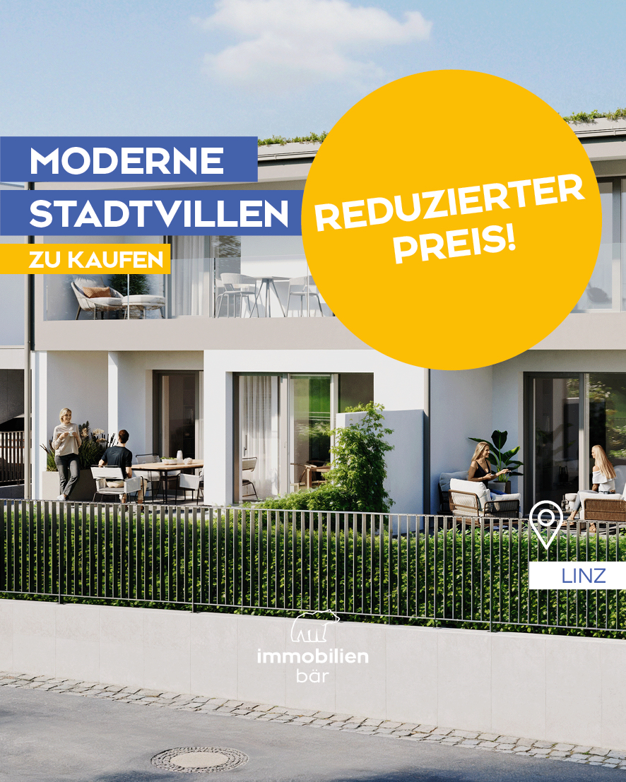 🏡 DIE ZWEI:
Zwei Häuser. Ein Zuhause. ✨
Das sind die Stadtvillen in Linz – Gründberghof 22 📍
Urban und gleichzeitig mitten im Grünen 🌿 entstehen sie in beliebter Lage.
Mit je 147 m² Wohnfläche auf zwei Wohnebenen fehlt es an nichts 💫
Eine Mischung aus moderner Architektur, hochwertiger Ausstattung, hellen Räumen, Top-Lage und Nähe zur Natur macht diese Immobilien so einzigartig 🏠✨
Elegant, großzügig und mit dazugehörigen Freiflächen wie Gärten 🌳 und Balkonen 🛋️ wird das Wohnerlebnis im Herzen von Linz abgerundet.
Der Bau hat bereits begonnen 👷‍♀️ und für Beratungstermine ist unsere lieber Christoph schon heute perfekt für dich vorbereitet ☎️💛
Wir freuen uns auf deine Kontaktaufnahme 😊
Alle Details findest du natürlich auch online 👉 www.immobaer.at 💻