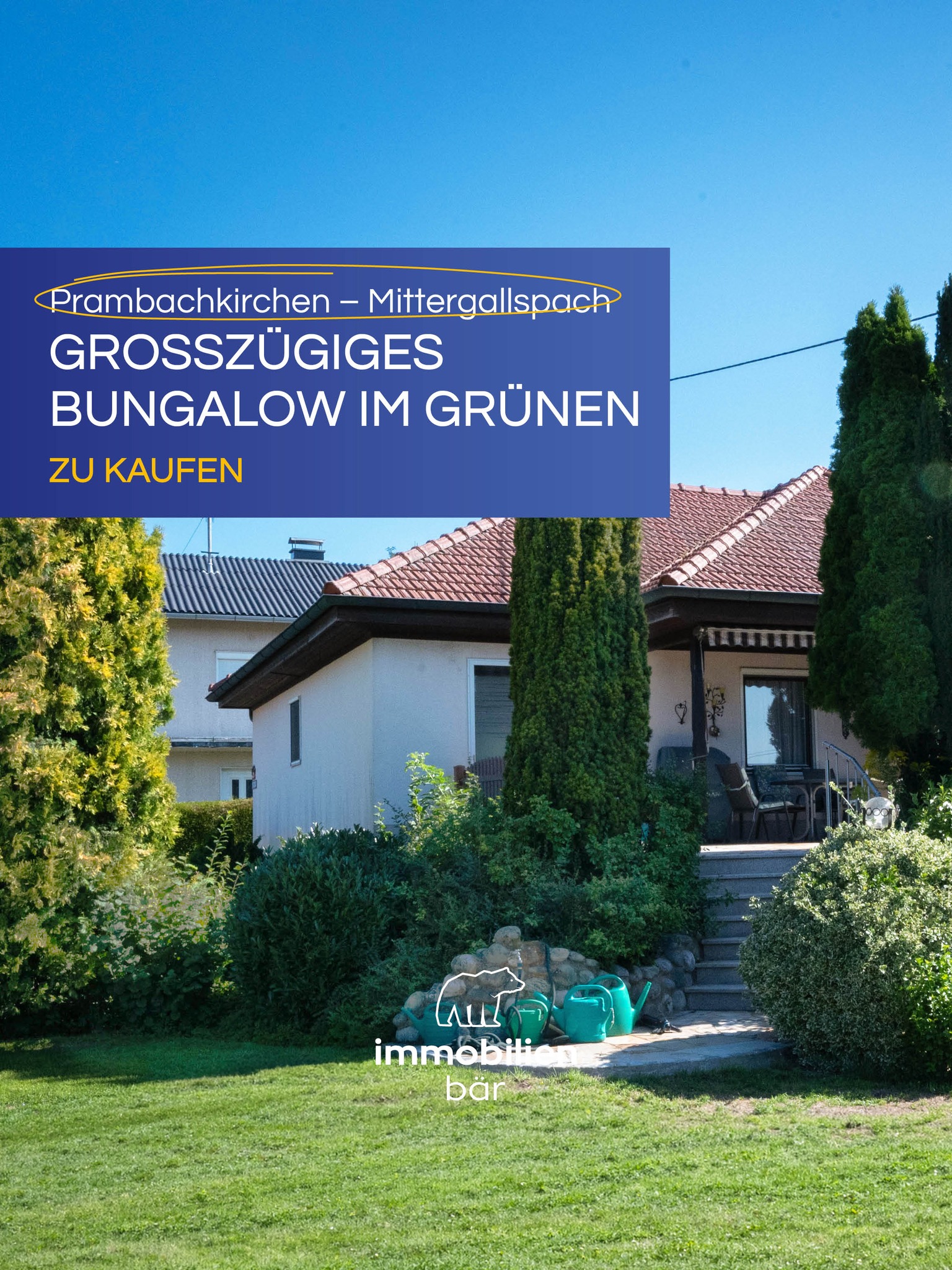 🌿 Wohnen wird hier ein bisschen zum Paradies. 🏡✨
Genauer gesagt handelt es sich um einen großzügigen Bungalow im Grünen in der Nähe von Prambachkirchen. 🌳 Auf dich warten über 130 m² Wohnfläche, 5 Zimmer und 1.014 m² Grundfläche sowie Gemütlichkeit pur. ❤️
Vor allem der Garten ist traumhaft. 🌷☀️ Ein echtes Gartenparadies für alle, die viel Platz und Natur lieben.
Top Zustand trifft auf tolle Lage und einen eigenen Garten. 🌿🏡 Was will man da mehr?
Aber überzeug dich bei einer Besichtigung mit Kathi am besten selbst von diesem einzigartigen Objekt. 📞🔑
#immobär #immobilien #bungalow #haus #traumhaus #prambachkirchen #eferding #wohnen