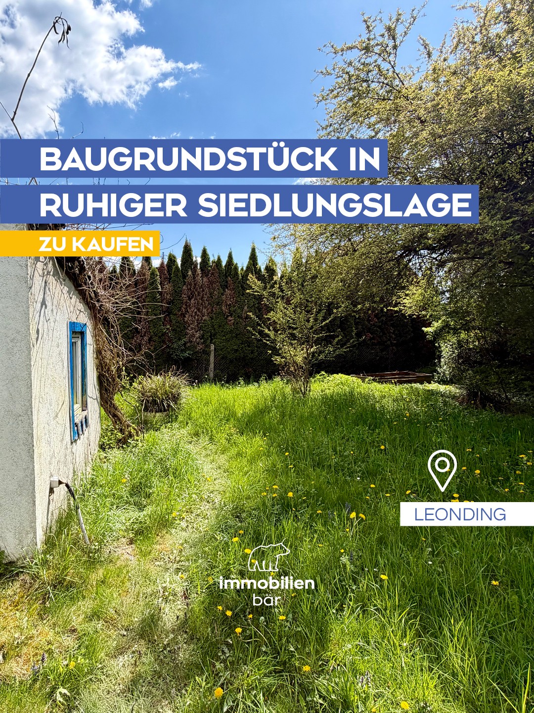 ☀️ Ein sonniges Grundstück in liebenswerter Siedlungslage kannst du jetzt in Leonding erwerben. 🏡
Auf 751 m² Fläche triffst du hier auf Ruhelage, Lebensqualität und ausgezeichnete Infrastruktur. 🌳✨ Und auch dein Umfeld ist von gepflegten Nachbarschaften mit schönen Gärten umgeben. 🌷🌿 Ein Ort zum Wohlfühlen. 💚 Perfekt für dein Zukunftsprojekt. 🚀
Auch in die Landeshauptstadt Linz ist es nicht weit. 🌆 Also komm gerne zur Besichtigung. 😊 Christoph zeigt dir dieses Traumplatzerl. 🔑🏠