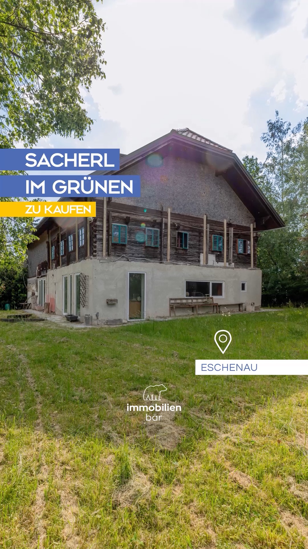 🌿 Hier bekommst du Landidylle pur ✨
Im verträumten Eschenau wartet dieses Sacherl auf neue Besitzer, die hier ihren Traum vom Wohnen am Land verwirklichen möchten 🏡💚
Erste Umbauarbeiten wurden bereits vorgenommen und auch eine Planung liegt vor: jetzt ist es an der Zeit, diese Visionen zu verwirklichen 📐🔨
Einen ersten Eindruck bekommst du heute schon von uns, aber erleben musst du diesen Rohdiamanten mit viel Grund schon selbst 💎🌾
Komm mal mit uns auf eine Besichtigung und lass dich verzaubern ✨😊