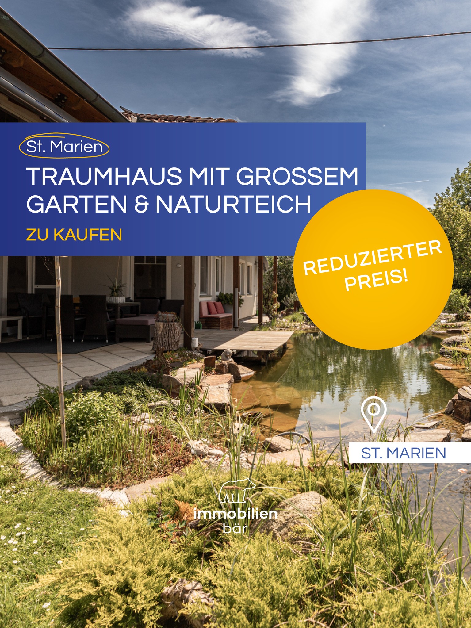 🏡 Traumhaus mit Gartenparadies gesucht? Und hier gefunden! 😍
Mitten in St. Marien investierst du nicht nur in dein traumhaftes Eigentum, sondern in ein Stück Natur und Paradies. 🌳💚
Mit 6 Zimmern, 239 m² Wohnfläche, 2 getrennten Wohneinheiten, 829 m² Grund und einem Gartenparadies der Extraklasse 🌷☀️ ist dieses Haus perfekt für dich und deine Familie. 👨‍👩‍👧‍👦
Highlights wie eine hauseigene Sauna 🧖‍♀️ oder ein gemütlicher Kamin im Wohnbereich 🔥 zählen natürlich auch dazu.
Es eignet sich ideal für dich und deine ganze Familie oder kann auch so aufgeteilt werden, dass ein Bereich extern vermietet werden kann. 🏠💼
Flexibel nutzbar und smart geteilt kannst du hier gleich einziehen. 🔑😊
Melde dich für eine Besichtigung bei Kathi. 📞✨
#traumhau #immobilien #immobär #eigentum #haus #stmarien #oberösterreich #hausmitgarten #naturgarten